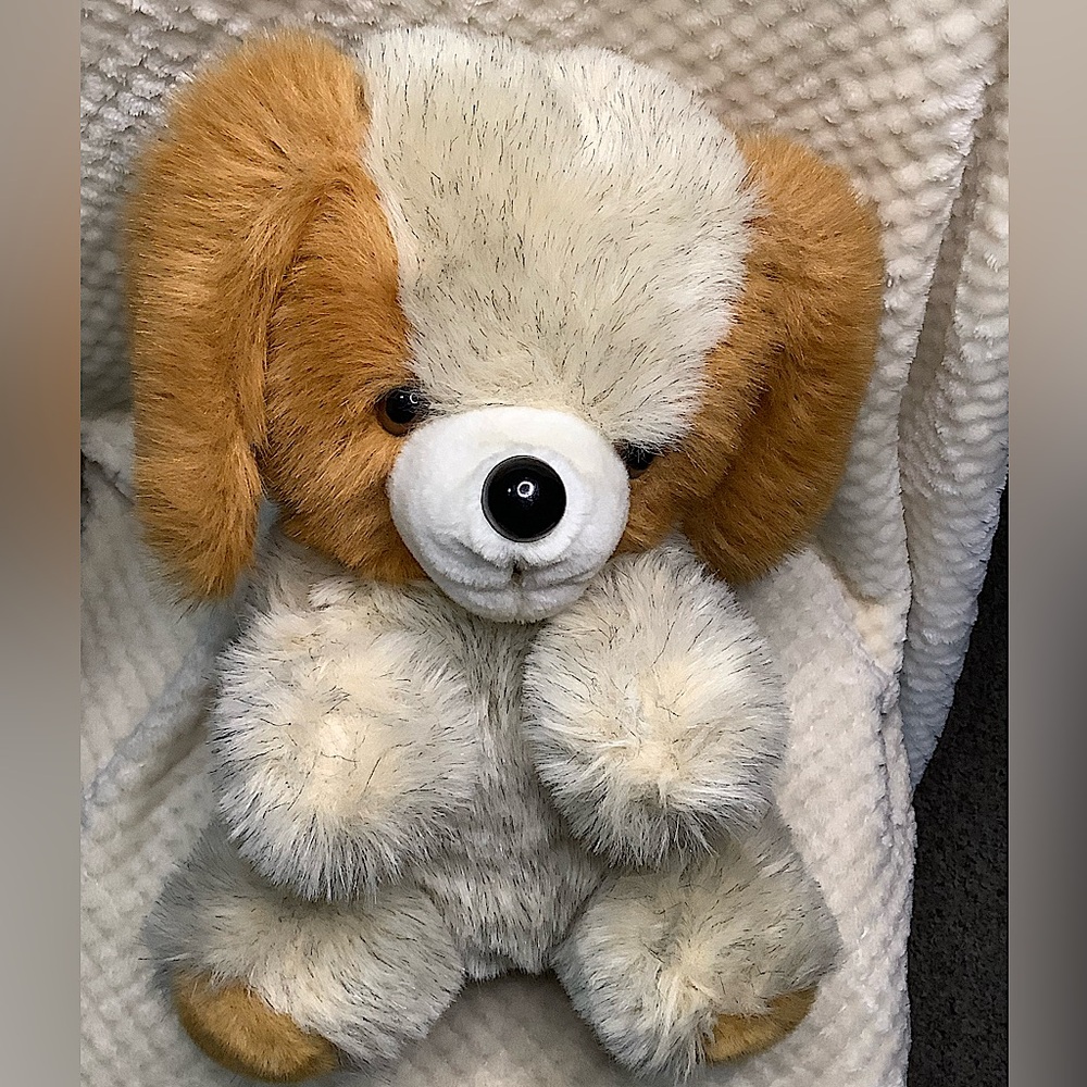 Vintage Unbranded Plush Sitting Puppy Dog Stuffed Animal Toy - Picture 10 of 14